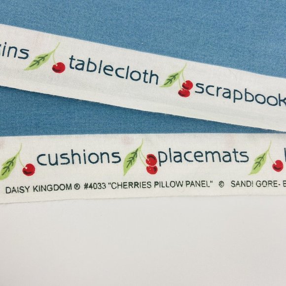 Daisy Kingdom Prairie Girls Cherries Fabric Panels Uncut 6 Squares Garden Love - Picture 5 of 7